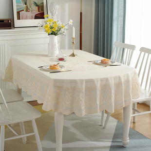 椭圆形桌布防水防油防烫免洗北欧风pvc餐桌，垫茶几台布家用餐桌布