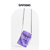 simpsons原创小众手机包斜跨包女小包袋针织高级撞色款创意百搭包
