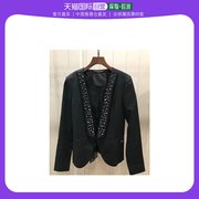 香港直邮Philipp Plein 黑色铆钉装饰西装夹克 SS13CW781002