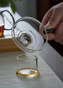 小白茶具天久璃匠如颜过滤网不锈钢过滤网茶漏玻璃打孔茶滤