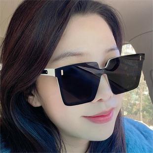 连体镜片墨镜偏光男女通用太阳眼镜显脸小防紫外线2024高级感
