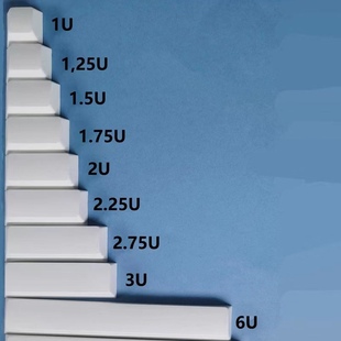XDA/MDA/原厂机械键盘分裂空格键PBT键帽7U6U2.75U2.25U2U1U增补