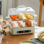 蒸蛋器大号煮蛋器不锈钢多功能，家用早餐机电蒸锅大容量蒸蛋机