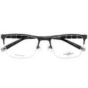 Charmant/夏蒙半框商务舒适钛材眼镜 Z钛近视眼镜架 ZT19865
