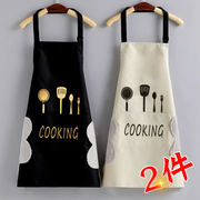 围裙家用厨房做饭围腰防水防油时尚，女可爱韩版工作，男罩衣定制印字