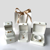 高档珠宝首饰盒pu皮结婚戒指盒，耳环项链手链，玉手镯包装收纳盒