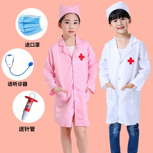 儿童医生服装护士工作服女孩幼儿园过家家白大褂角色扮演表演服装
