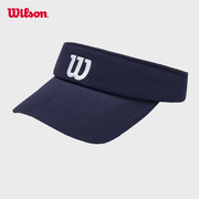 威尔胜网球帽羽毛球运动帽遮阳防晒棒球帽经典logo可调节鸭舌帽