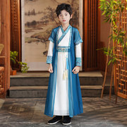 少儿汉服男童古装中国风唐装演出服男孩国学服公子少爷服一件