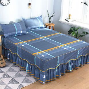 磨毛床裙单件床盖纯色席梦思，床罩床套韩式床笠床单1米1.52.0米