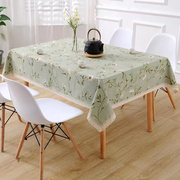 美式桌布布艺欧式美式乡村，八仙桌正方形家用棉麻，小清新长方形台布