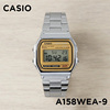 卡西欧CASIO A158WEA-9复古方块七年电力 金面 秒表防水电子手表