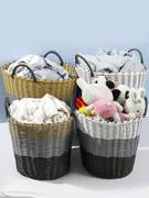 塑料编织脏衣篮脏衣筐脏衣服收纳筐放衣物的篮子家用脏衣篓洗衣篮