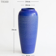 手工工艺景德镇陶瓷花瓶，摆件设计师款客厅装饰中式日式花道投入瓶