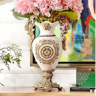 创意欧式家居落地陶瓷，花瓶工艺品摆件家居，软装s陶瓷摆件装饰花瓶