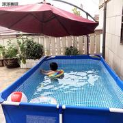 极速简易泳池大人成人支架，超大型游泳池儿童，家用可折叠别墅充气玩