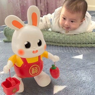 电动跳舞小兔子会唱歌的婴儿玩具，练习抬头训练0到3个月0一1岁宝宝