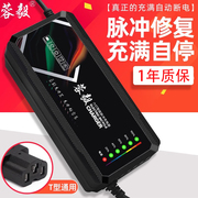 自动断电智能电动车电瓶充电器48V12AH60V20AH72爱玛雅迪三轮通用