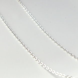 银色保色包银/0字链子链条半成品diy配件散链1.2/1.5mm一米