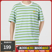 nike耐克短袖t恤男上衣2023春季绿色条纹运动服dq1863-133
