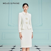 mojo山茶花连衣裙2023年轻奢，优雅气质设计感高级感一步裙女