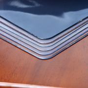 进口中田软玻璃磨砂透明餐桌垫水晶板免洗防水PVC桌布不收缩