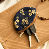 布艺小巧创意汽车钥匙包保护套钥匙扣，钥匙包通用女士，抽拉式收纳包