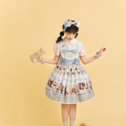 全款 爱丽丝兔 高腰JSK背带 原创Lolita 连衣裙 GD原创设计