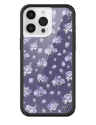 wildflower美国14深蓝碎花适用苹果iphone15promaxwf手机壳