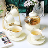英式下午茶茶具欧式花茶，茶具花茶杯套装陶瓷玻璃，煮水果蜡烛茶壶