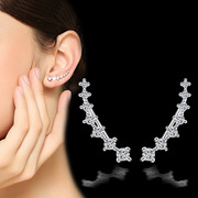 s925纯银气质简约耳夹女款，流行个性耳钉，防过敏无耳洞耳环网红饰品