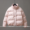 韩国新短款羽绒服女冬季加厚小个子粉色立领粉色，面包服外套