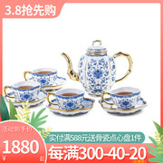 高淳陶瓷中式高档功夫茶道，整套陶瓷茶具茶壶，杯子盘套装家用客厅