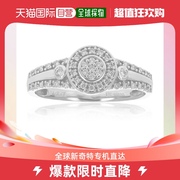 vir jewels1/5 克拉女士圆形实验室培育钻石结婚订婚戒指 .925 纯