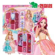 韩国珠珠秘密芭比娃娃玩具，套装女孩公主，娃娃儿童换装衣服鞋子套装