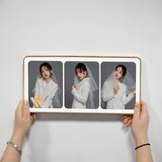 三联摆台相框定制相册照片三连制作加打印宫格，相片高级感水晶版画