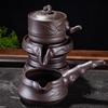 紫砂石磨全自动出水茶壶功夫，茶具创意单壶茶艺懒人石磨单个配件