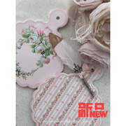 韩式浪漫玫瑰陶瓷吸水隔热锅垫碗垫家用餐桌垫