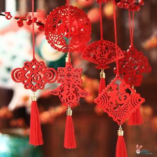 新年春节龙年礼物木牌挂件客厅玄关挂饰物业年会布置装饰新年