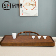 茶盘实木家用电木款整块简易茶台排水茶具，套装茶海大号小型单层竹