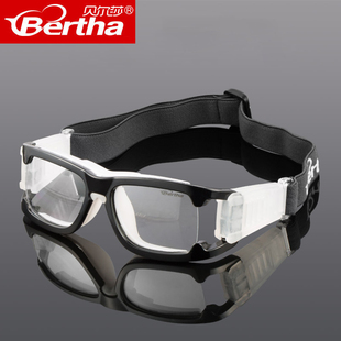 bertha打专业篮球眼睛，装备户外运动眼镜足球，防雾护目镜可配近视男