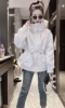 小个子mm洋气百搭宽松大码米色风衣早秋时尚韩版可爱减龄外套