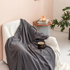夏季轻薄全棉小毛毯休闲空调，房盖毯单层纯棉，午休午睡飞机毛巾毯