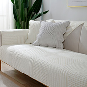 全棉沙发垫布艺简约现代客厅四季通用坐垫子，北欧防滑沙发套罩盖布