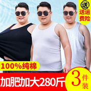 大胖子背心纯棉100%全棉男款加把加大码大肚子宽松版200斤吸汗衫