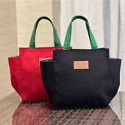 日式简约帆布饭盒袋便当包手拎妈咪包学生(包学生，)手提包多功能手拎布包