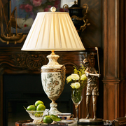 欧式手绘陶瓷复古高档奢华家居装饰大装饰台灯书房卧室摆件床头灯