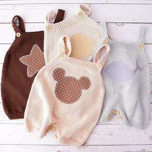 有机棉小哈衣新生儿婴儿毛衣，孕妇diy手工宝宝用品材料，包毛线(包毛线)编织