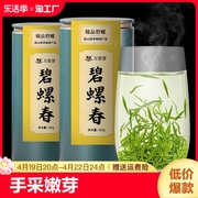 碧螺春茶叶2024新茶绿茶，高山毛尖浓香春茶嫩芽，自己喝送礼24年炒青