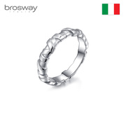 brosway欧美品牌轻奢时尚个性潮人街头霸气朋克银色戒指指环男